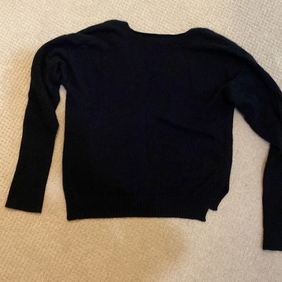 Naadam cashmere v neck sweater black xs - Picture 4 of 5